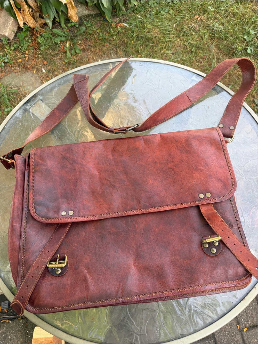 #Buffalo Hunter leather messenger bag